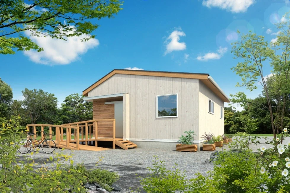 モダンな平屋の一戸建て