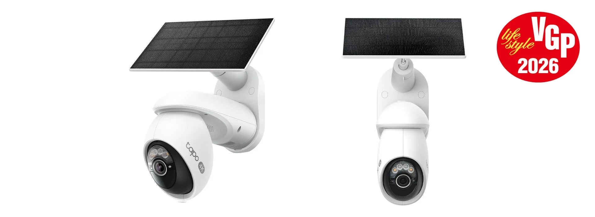 ソーラー給電パンチルトセキュリティカメラ