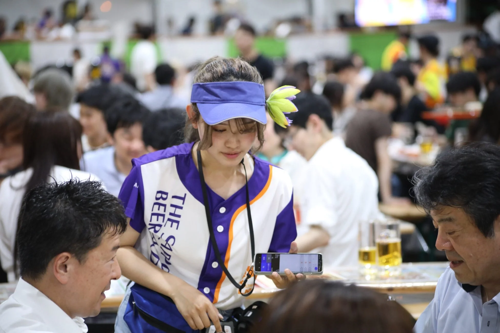 さっぽろ夏まつりのビヤガーデン風景1