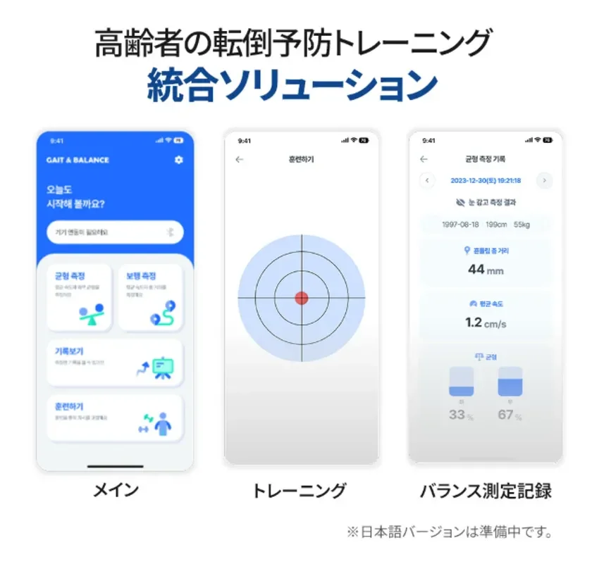 総合ソリューションのアプリ画面