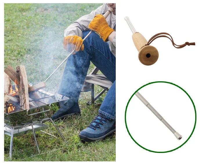 火吹き棒の使用風景