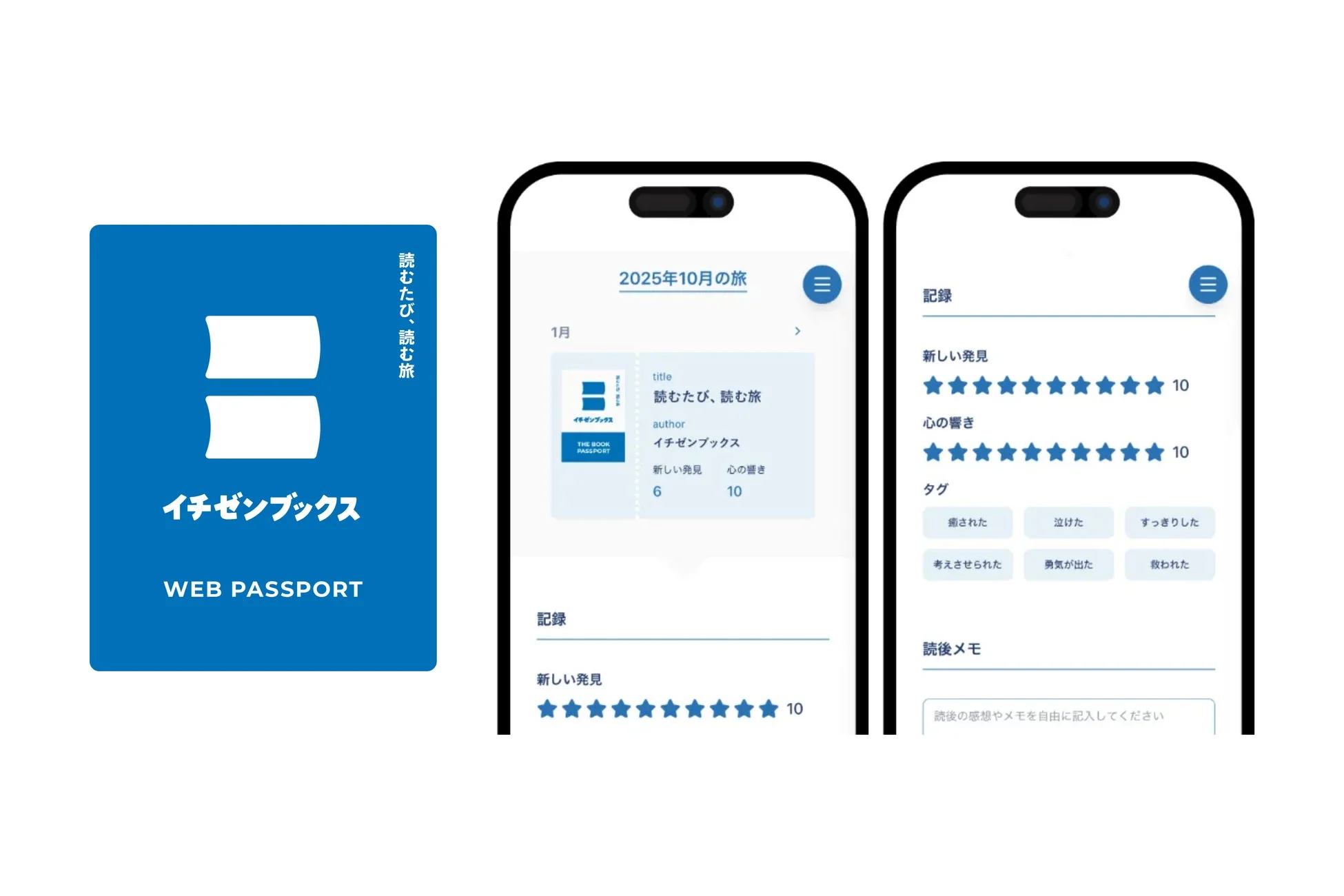 読書パスポート画面