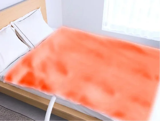 ベッドの暖かさを示す画像