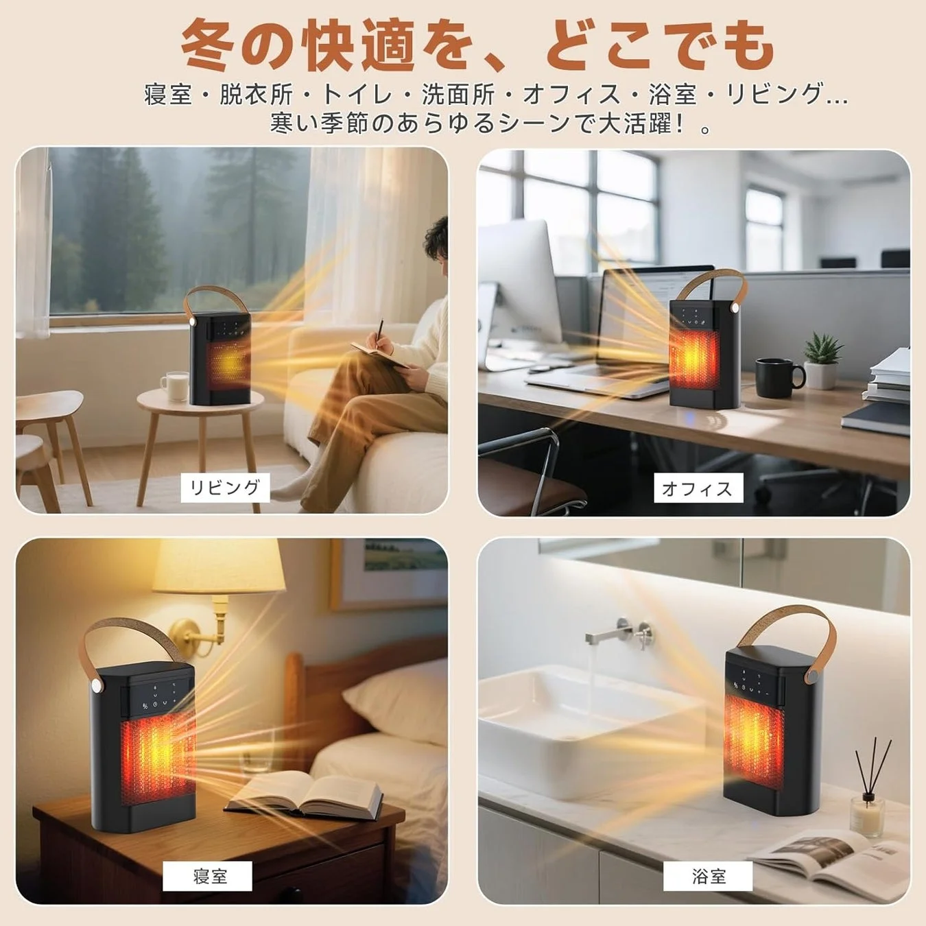 様々な場所で活躍するヒーター