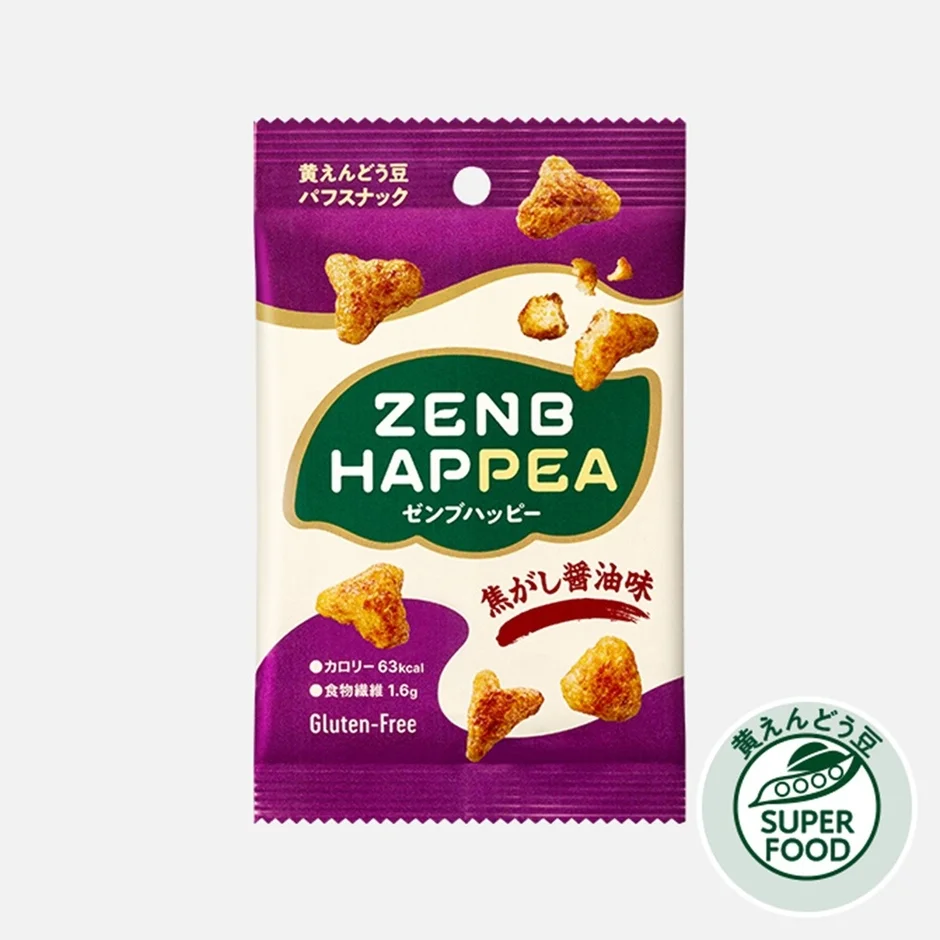 ZENB HAPPEA 焦がし醤油味 パッケージ