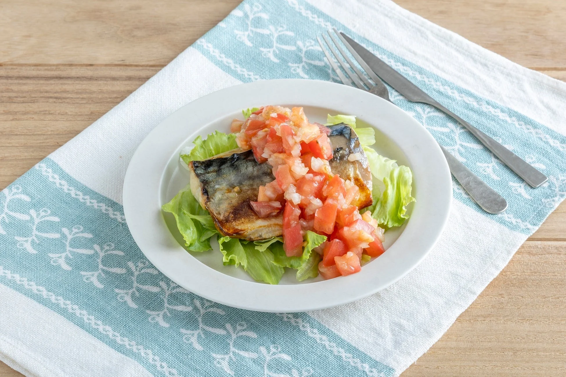 サバのトマトソース焼き