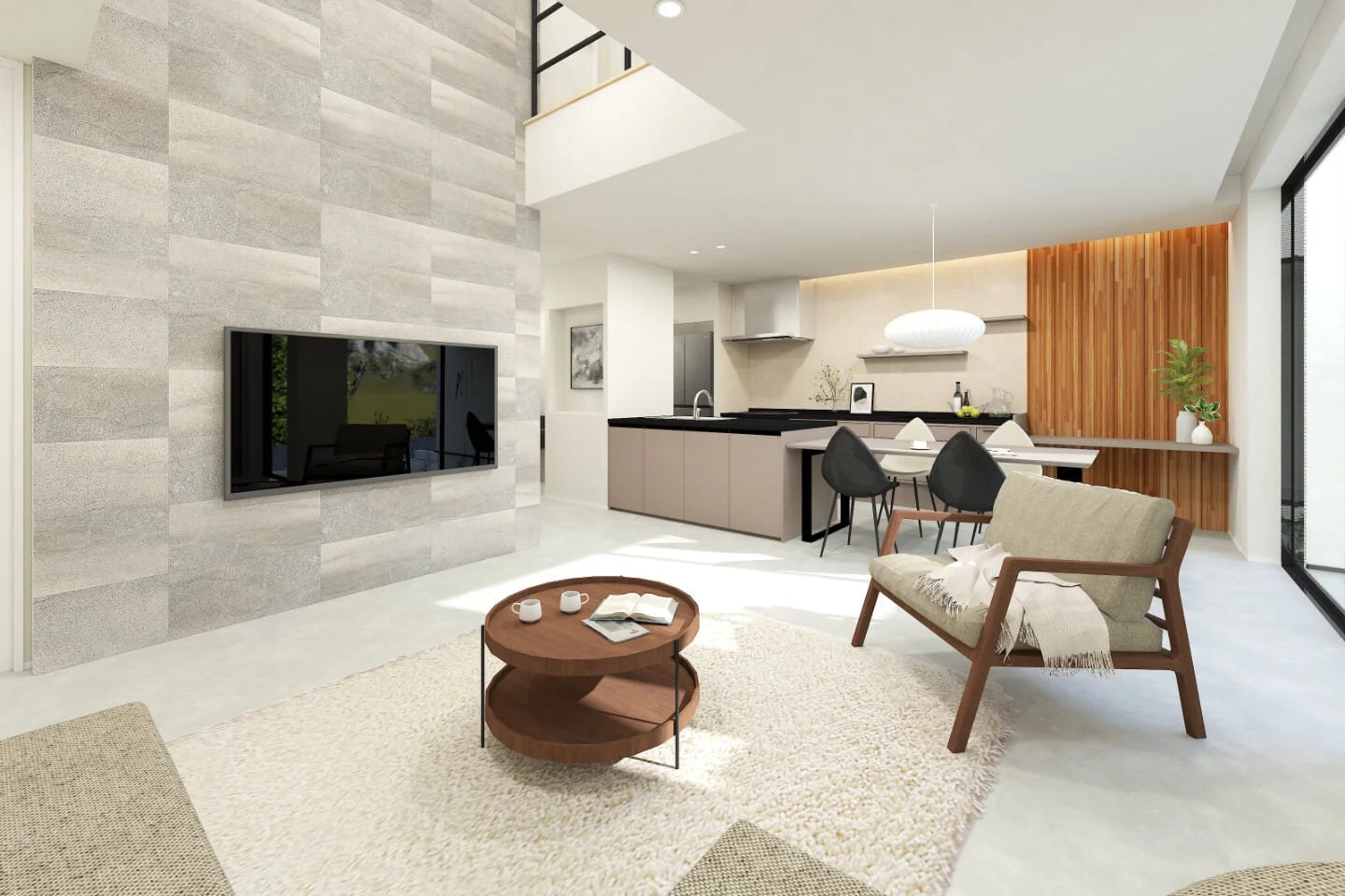 広々としたリビングダイニングキッチン