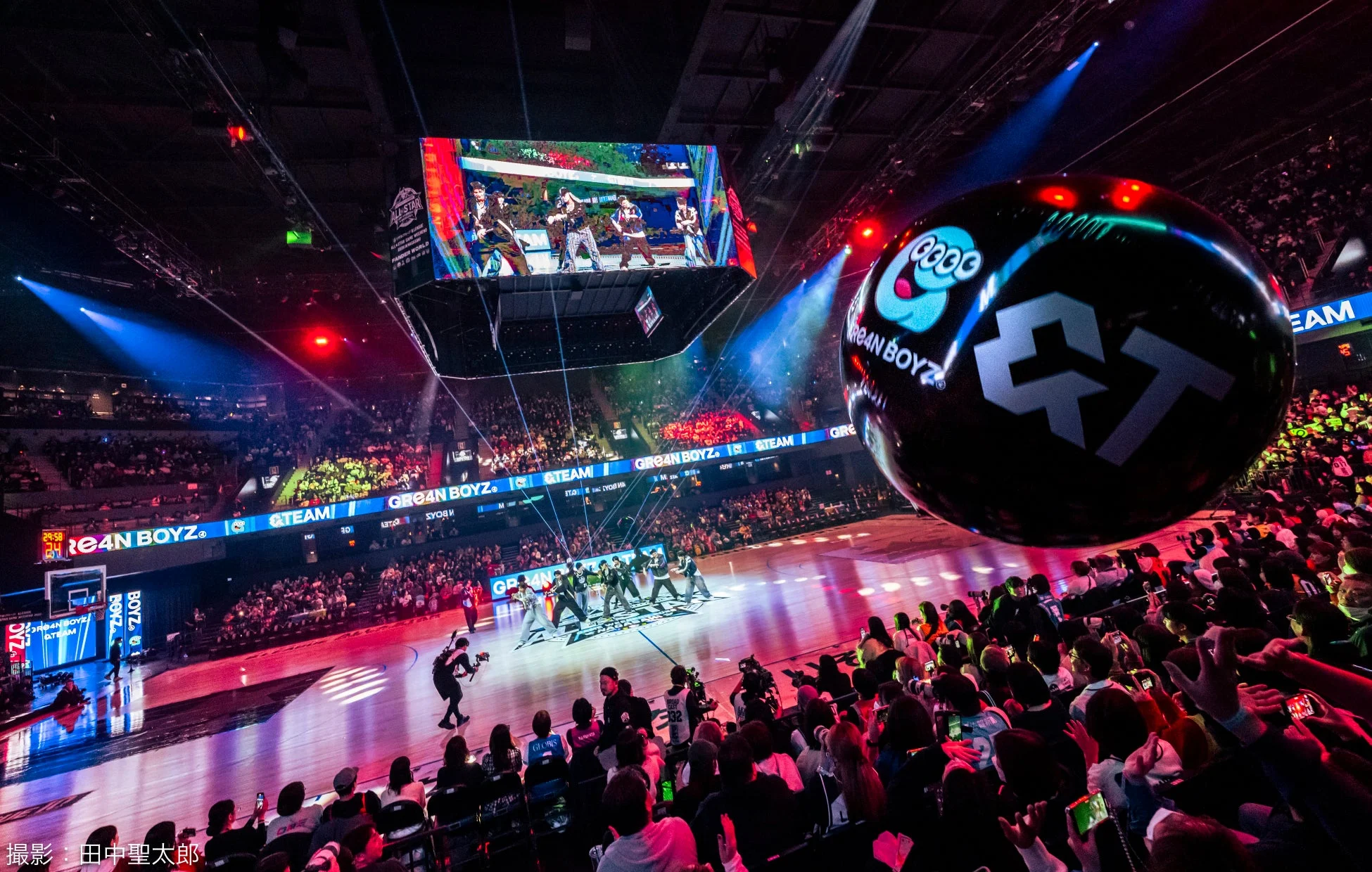 アリーナでのパフォーマンス