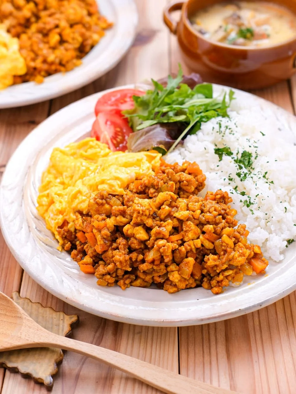 ひき肉と豆腐のキーマカレー
