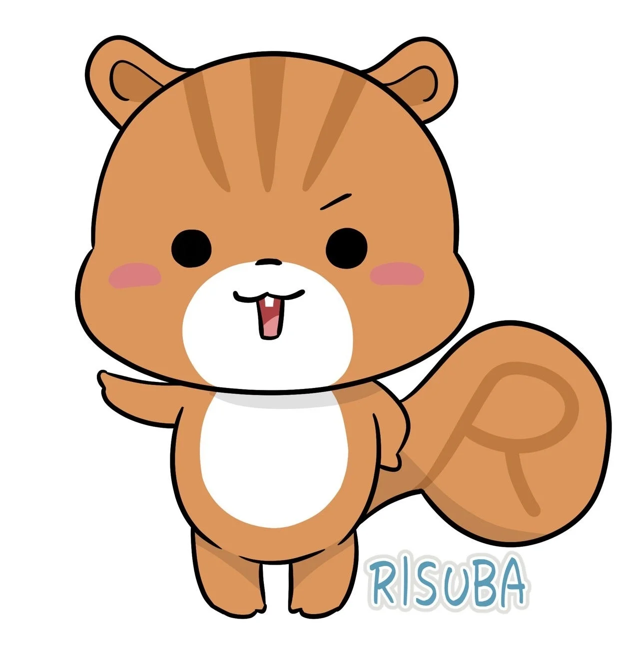 リスのキャラクターrisuba