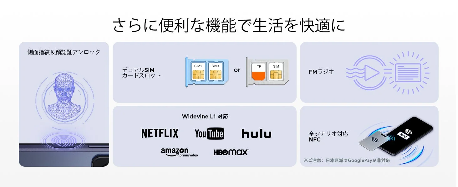 DOOGEE Note56 Plusの便利機能