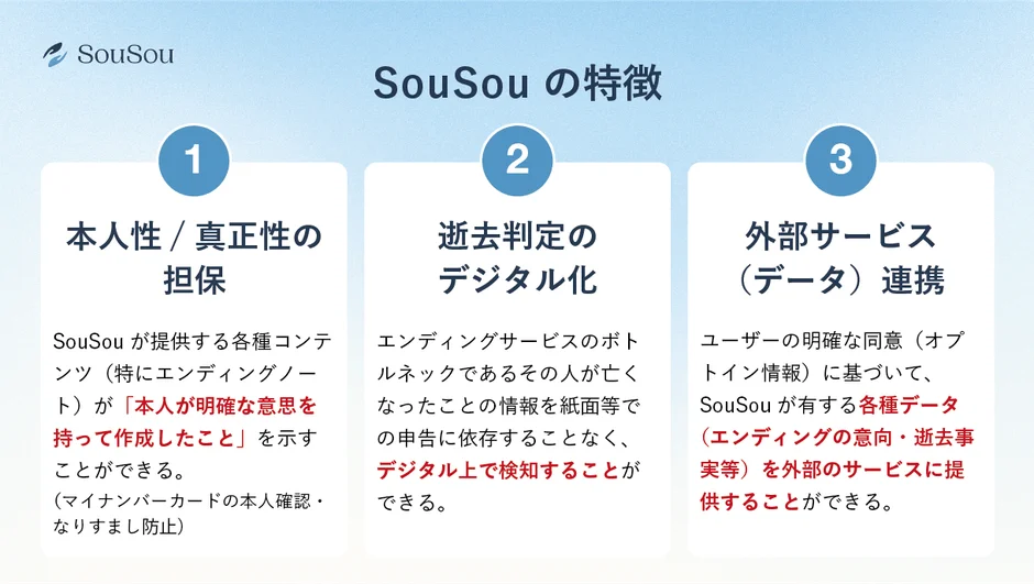 SouSouの特徴