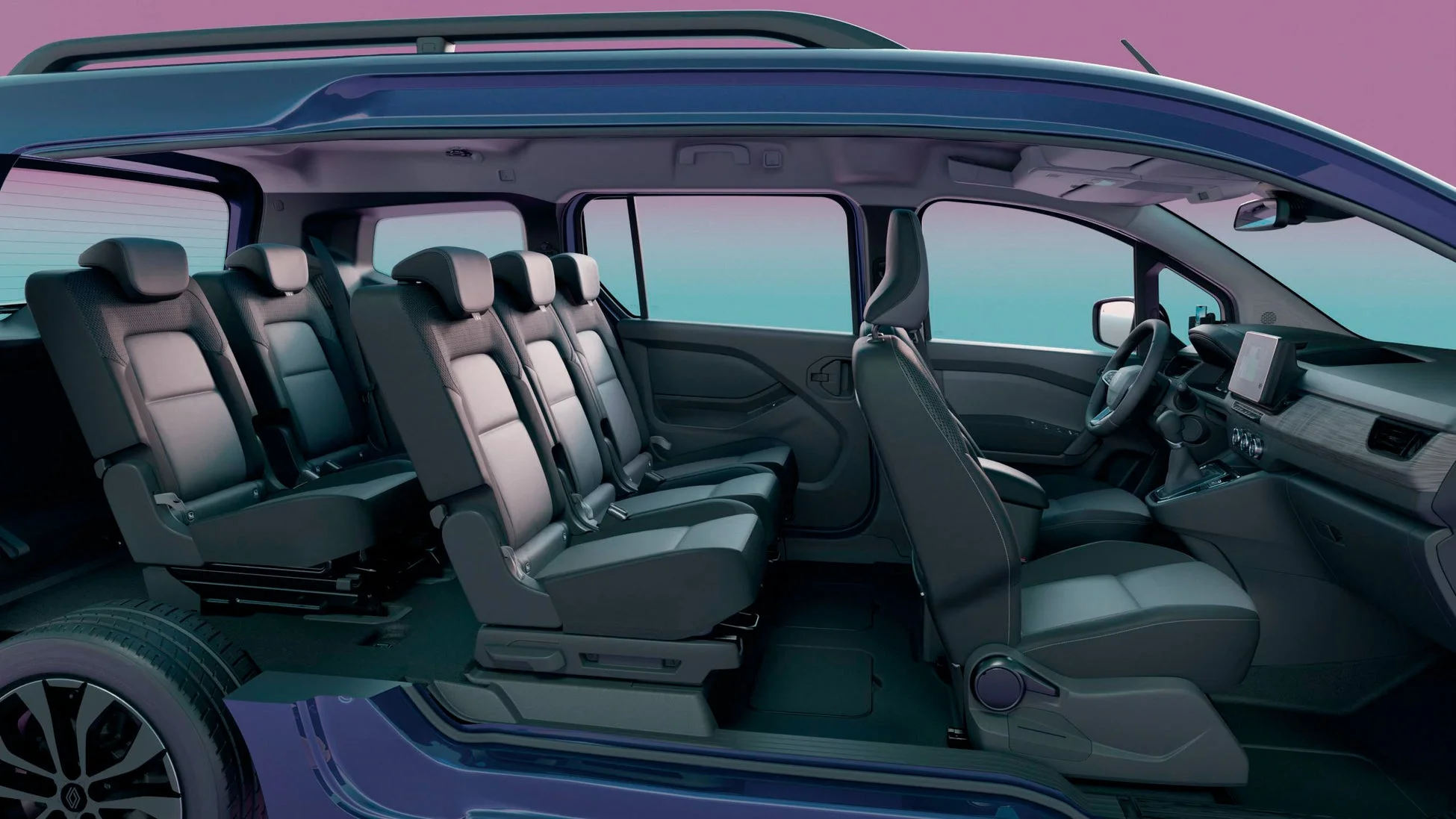 ルノー グランカングーの広い室内空間