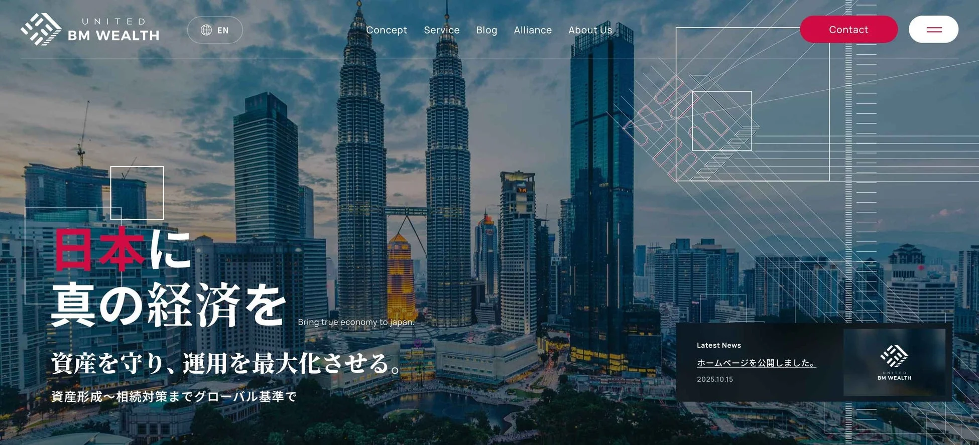 United BM Wealth Limitedのウェブサイトスクリーンショット