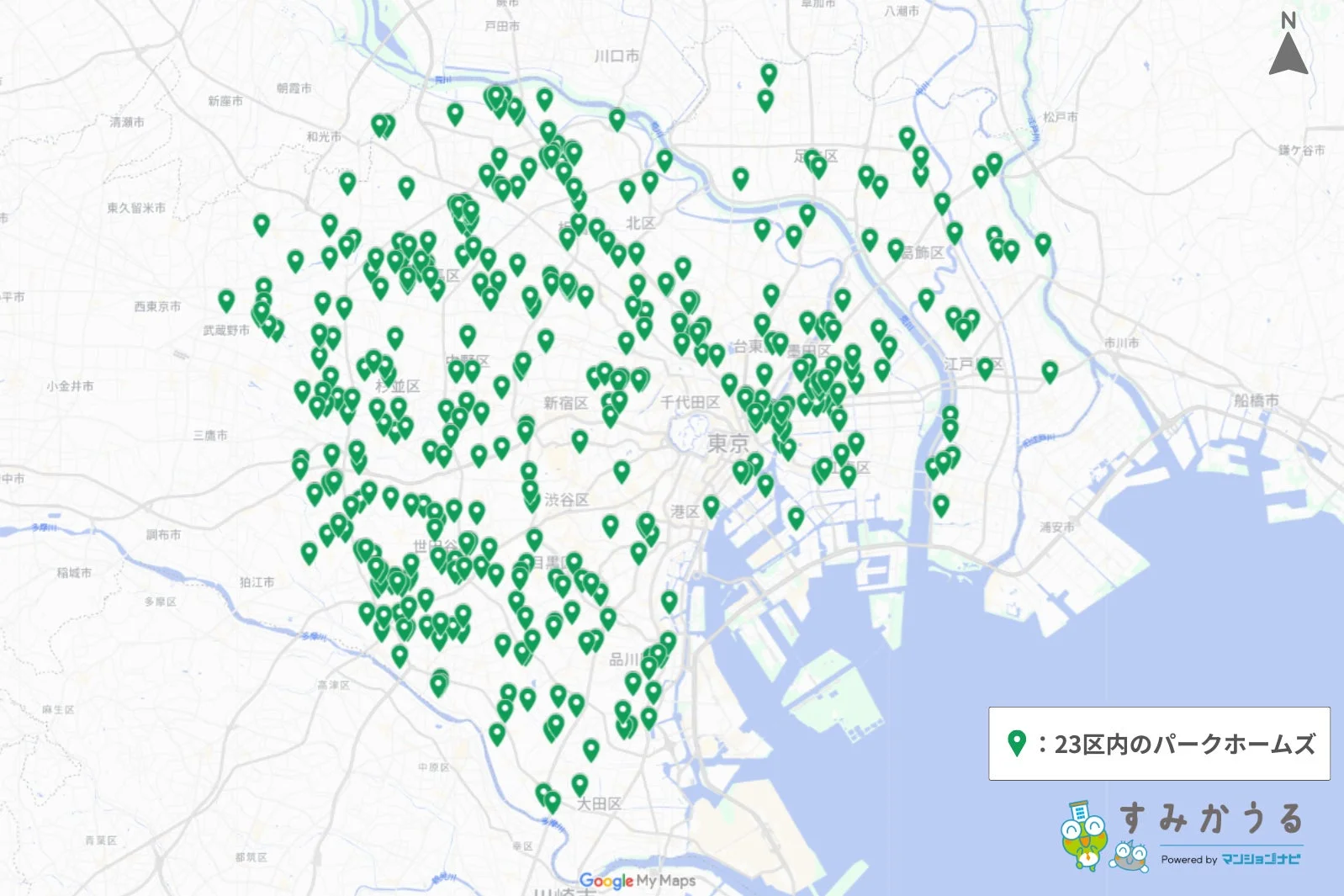 パークホームズの分布図