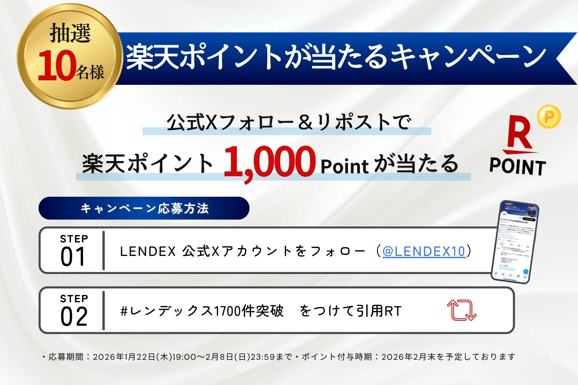 楽天ポイントが当たるキャンペーン