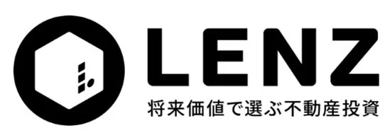 不動産投資サービス「LENZ」のロゴとキャッチフレーズ