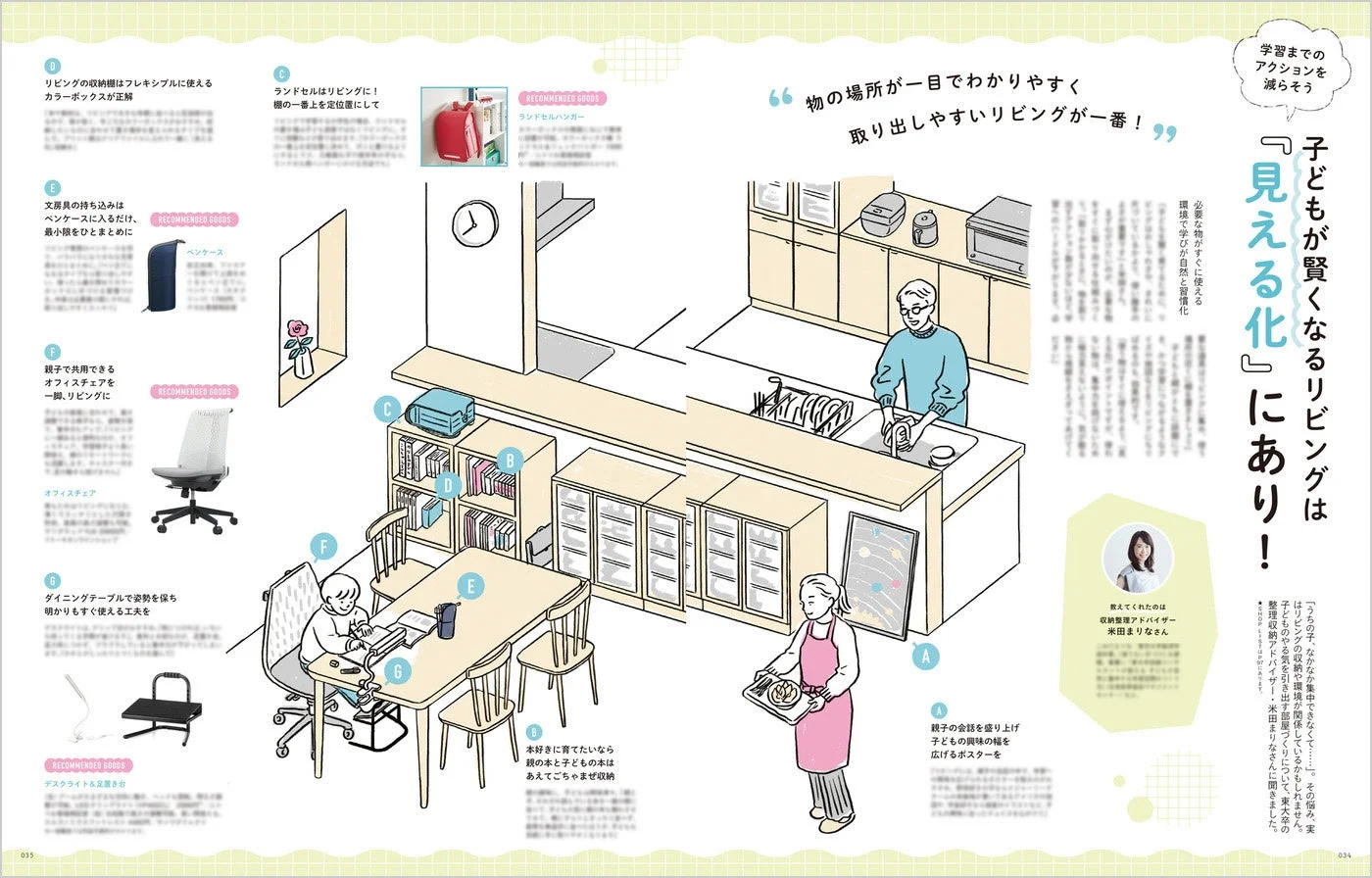子どもが賢くなるリビング