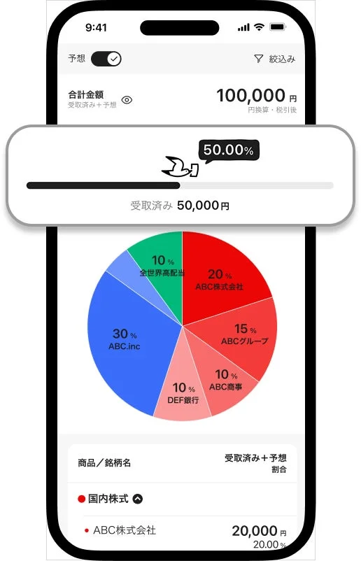ポートフォリオ画面
