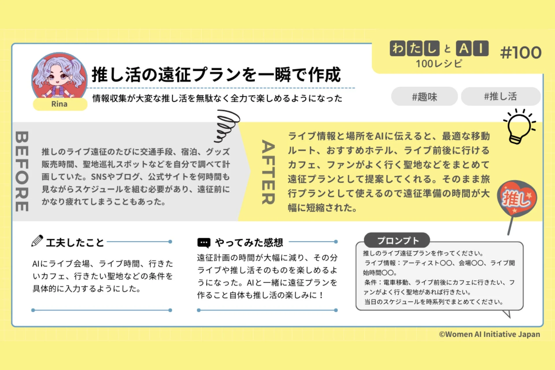 推し活の遠征プランを一瞬で作成